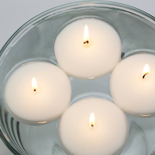 12 Packs: 4 ct. (48 total) Basic Elements™ White Floating Candles by Ashland®